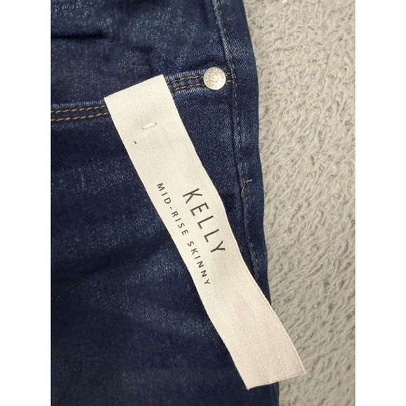 Tahari Kelly Jeans Womens 10 Blue Matoury Wash Mid Rise Skinny Stretch Denim - Picture 3 of 15